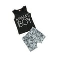 thumbnail image 2 of ITFABS Tenue pour Petits Garçons, Haut Sans Manches à Col Rond, Shorts, 2 of 9