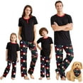 thumbnail image 1 of IFFEI Family Matching Pajamas Set Festival Outfits Short Sleeve Two Pieces Santa Claus Printed Nightwear for Mom Dad Kids, 1 of 7