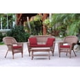 thumbnail image 1 of Jeco 4 Piece Wicker Conversation Set, 1 of 5