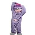 thumbnail image 2 of Soft Plush Hooded Big Mouth Monster Onesie Pajamas Unisex Lightweight Cozy One Piece Loungewear Suitable For Daily Rest Halloween Outfit (Only Set) Light Purple 2XL, 2 of 3
