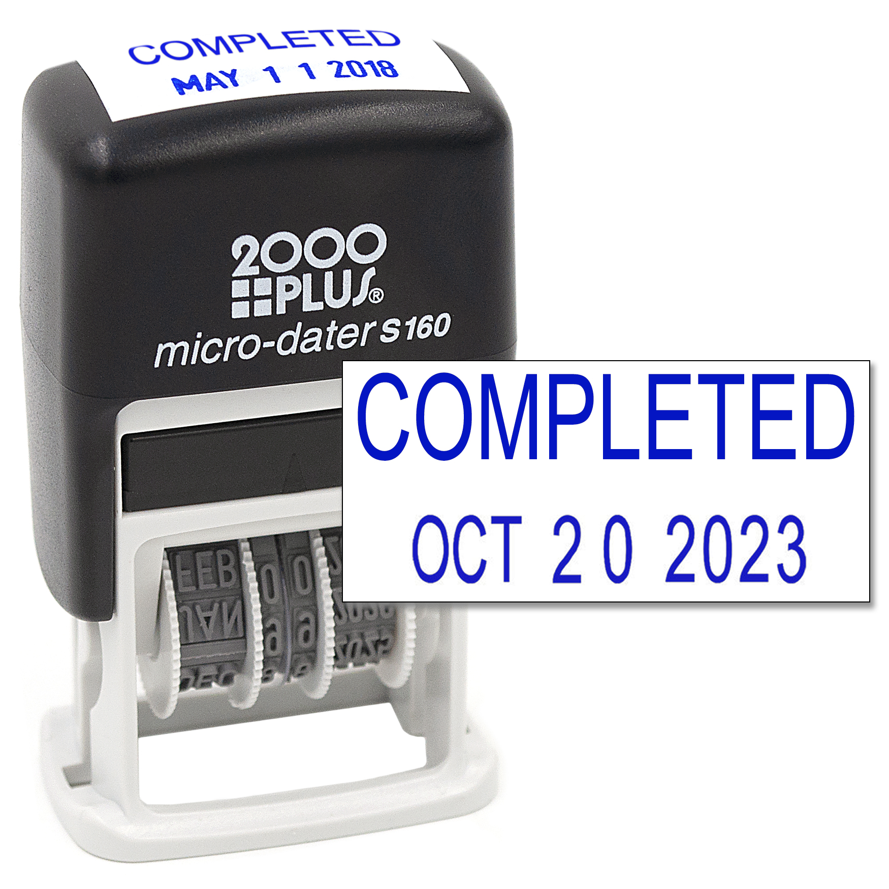 Cosco 2000 PLUS SelfInking Rubber Date Office Stamp with COMPLETED