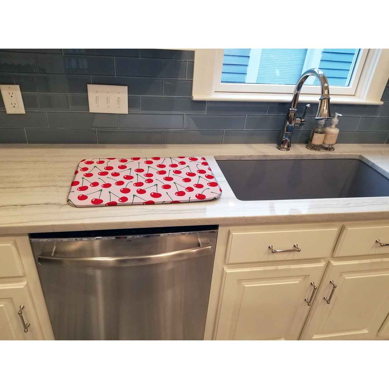 Caroline S Treasures Bb5148pillowcase Cerises Sur Bleu Taie D