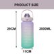thumbnail image 2 of Botella de agua de gran capacidad para deportes al aire libre con etiquetas de capacidad Botellas de agua PP, 2 of 5