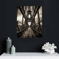 thumbnail image 4 of Canvas Wall Art - Paris Eiffel Tower from . in Black and White - Modern Home Art Stretched and Framed Ready to Hang, 4 of 4