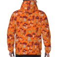 thumbnail image 7 of Pofeuu Mushroom Print Mens Casual Hooded Collar Drawstring Hoodies Pullover Sweatshirts Casual Long Sleeve Shirts-3X-Large, 7 of 7