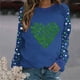 thumbnail image 1 of TaTaai St Patricks Day Sweatshirt Women Shamrock Long Sleeve Shirt Irish Festival Holiday Crewneck Causal Top Gift, 1 of 5