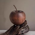 thumbnail image 3 of Apple Shaped Aromatherapy Diffuser Wood, Vintage Carved Wood Home Decor B1P, 3 of 7