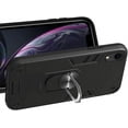 thumbnail image 4 of Case for iPhone XR with Built-in 360° Rotating Ring Kickstand Cover, Military-Grade Drop Protection Phone Case, Back Case for iPhone XR (6.1 inch), Black, 4 of 5