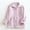 Pinky, variant on Women's Full Zip Flannel Jacket Fuzzy Fleece Pajama Tops Long Sleeve Warm Winter Sleepwear Coat with Pockets New Women Fleece Pajamas Tops Pinky M