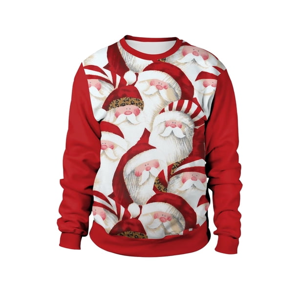 Sudadera con estampado de Navidad para hombre, chándal de dos piezas, ropa de calle falsa para pareja, otoño