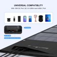 thumbnail image 3 of Enginstar Panel Solar Plegable Portátil de 22W con Salida USB y DC, 3 of 9