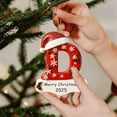 thumbnail image 4 of BingTong Personalized Initial Christmas Ornaments 2025 - Ornaments,Personalized A-Z Letter Ornament,3D Resin Name Ornament for Christmas Tree,Xmas Gifts For Family Kids Friends D, 4 of 9