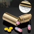 thumbnail image 4 of Waterproof Pill Box Case Holder Container Metal Capsule Bottle Tool Best P7X7, 4 of 10