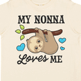 thumbnail image 4 of Inktastic My Nonna Loves Me with Sloth and Hearts Boys or Girls Toddler T-Shirt, 4 of 5