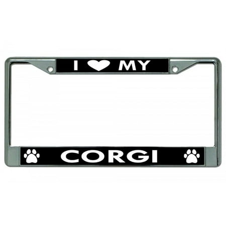 Corgi license cheap plate frame