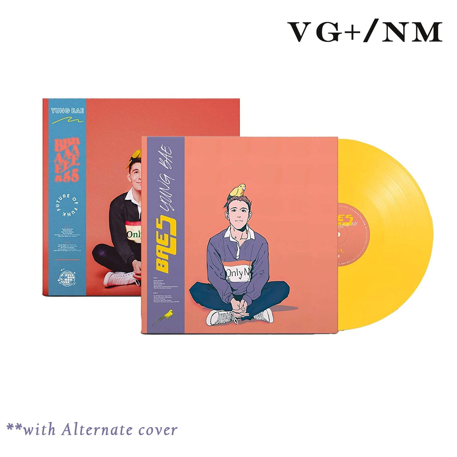 Yung Bae Bae Exclusive Special Edition Parrot Yellow Colored Vinyl LP  with Alternate Cover #1500 VGNM