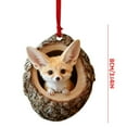 thumbnail image 2 of Fwttom Animal Christmas Tree Ornaments - Adorable Creatures 2D Flat Hanging Holiday Vacation Party Christmas Decorations, Lovely Gift for Family Friends, 2 of 5