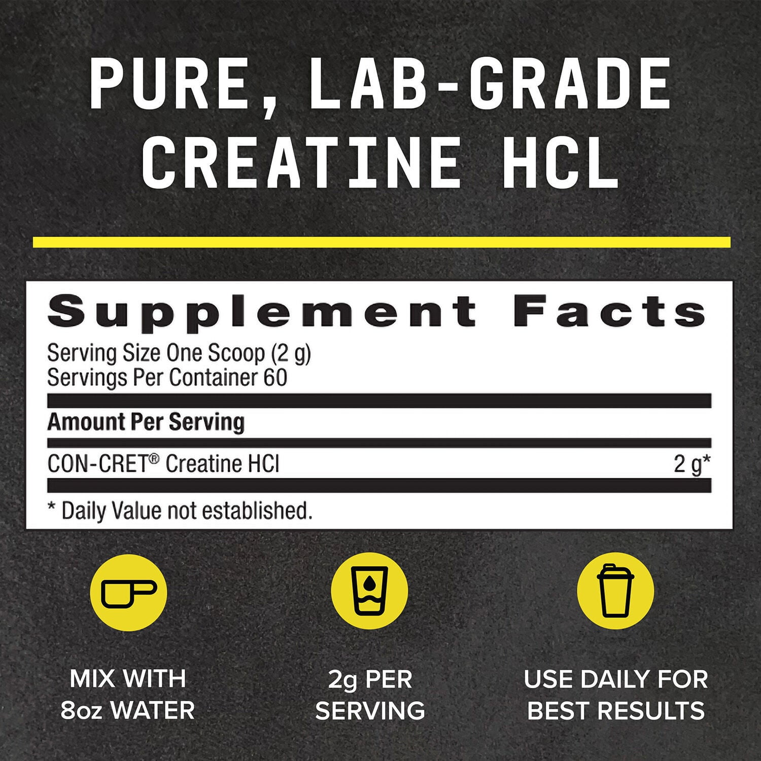 BEYOND RAW Creatine HCl Powder for Men and Women, Muscle Strength and Growth, Energy Production, Athletic Performance, Cognitive Support, Cellular Hydration, Science-Backed, Lab Grade, 60 Servings
