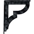 thumbnail image 6 of Ekena Millwork 1 1/2"W x 12"D x 15"H Bradford Wrought Iron Bracket, (Single center brace), Antiqued Pewter, 6 of 10