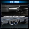 thumbnail image 5 of Unique Bargains Car Exhaust Tip Tail Pipe 2.5 Inch Inlet 7.5 Inch Outlet 9.5 Inch Length Universal Silver Tone, 5 of 6