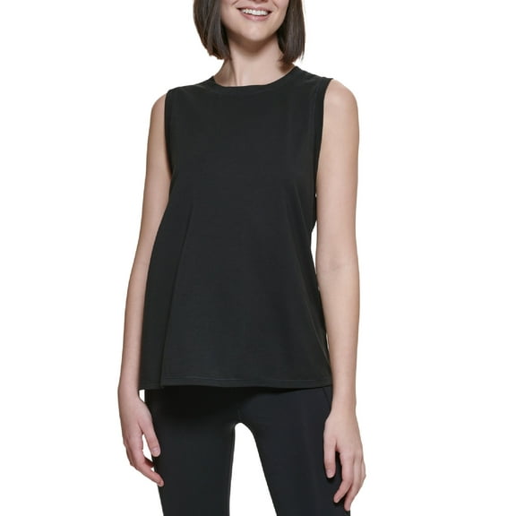 Calvin Klein Women's Dropped Armhole Tank Top Black Size X-Small
