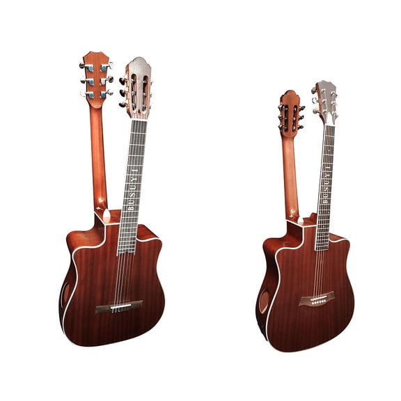 6 Strings classical /6 Strings Acoustic Double Neck, Double Sided Busuyi Guitar 2021 NPT