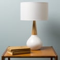 thumbnail image 3 of Mark&Day Table Lamps, Wolf Modern White Bedside Table Lamp for Nightstand Bedroom Living Room Office (18" H x 11" W x 11" D), 3 of 9