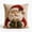 1A- Santa, variant on Christmas Santa 3D Throw Pillow Cover, 17.72 Inch Linen Cushion Case with Cartoon Design, Winter Holiday Decor for Sofa Bed