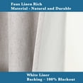 thumbnail image 5 of PrimeBeau Curtain Panels 100% Blackout Grommet Drapes, 52 x 96 inches, Set of 2, Natural Color, 5 of 7