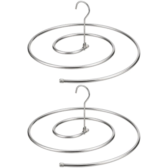 2 Pcs Spiral Hanger, Stainless Steel Quilt Dryer, Laundry Coil Rack, 16.5 in Space-Saving Hanging for Comforters, Bedding, Sheets, Sofa Covers