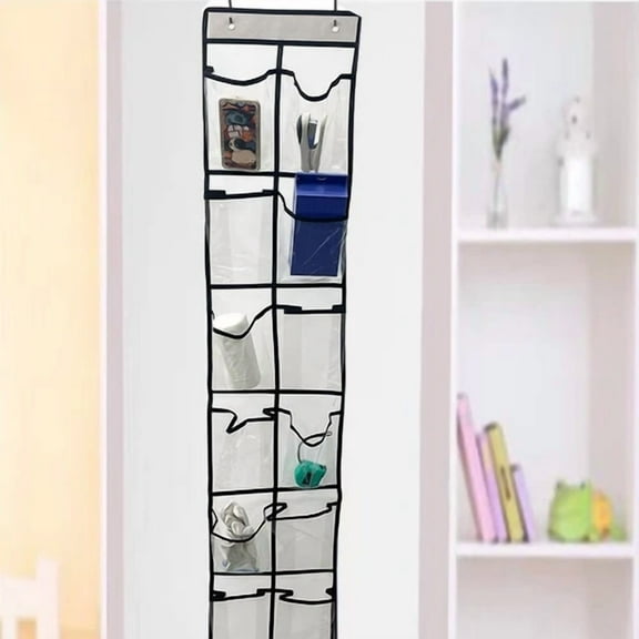 12 Compartments Doorway Storage Bag Behind The Door Small Sundries Storage