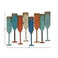 thumbnail image 4 of DecMode Coastal Multi Colored Metal Oar Shaped Paddle Wall Hook, 26"W x 20"H, 4 of 14