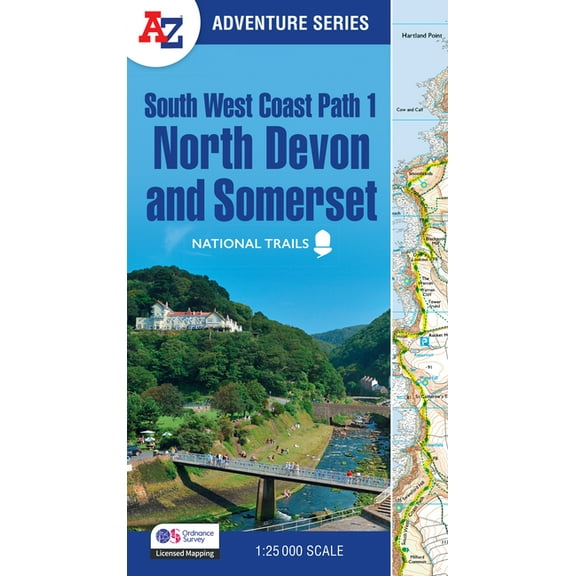 Z Adventure South West Coast Path - North Devon & Somerset: With Ordnance Survey Mapping, (Paperback)