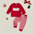 thumbnail image 2 of Xudanell Newborn Baby Boy Outfits Cartoon Biscuit Printing Newborn Clothes Pants Sweatshirt Christmas Cute Fall Outfits, 2 of 4