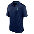 thumbnail image 2 of Men's Fanatics  Navy Seattle Mariners Fitted Polo, 2 of 3