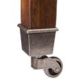 thumbnail image 4 of SEI Furniture Zhori Bar cart, Tabac Foncé, Laiton, 4 of 5