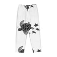 thumbnail image 4 of Naloa Family Of Sea Turtles Print Women’s Ultra-Soft Comfy Pajama Lounge Pants with Pockets & Drawstring, 4 of 8