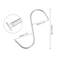 thumbnail image 2 of Uxcell 3.94" Meat Hooks, 0.12" Thick Stainless Steel S-Hook, Meat Processing Hanging 6Pack, 2 of 5