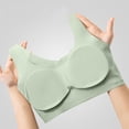 thumbnail image 4 of Women's No Underwire Wide Strap Seamless Bra Full Cup Push up Bralette Supportive Comfortable Wireless Brassieres, 4 of 6