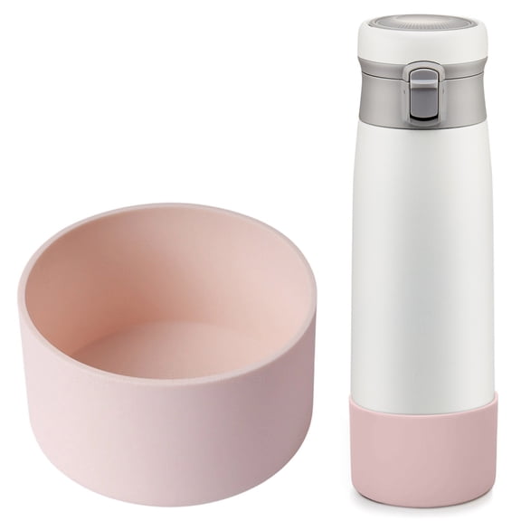 WZXPWT Insulated Water Bottle Cover, Protective Silicone Cup Bottom Sleeve with Abrasion Resistance, Lightweight Silicone Bottle Base Cover for 7.5CM Diameter Water Bottles