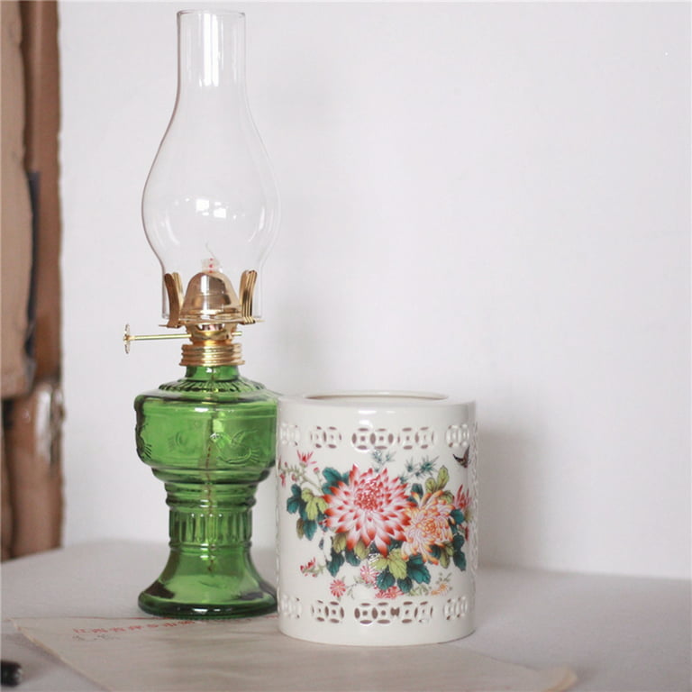 Hurricane Lamps for Indoor Use , Oil Lamps Outdoor Vintage Clear Glass ,  Indoor Oil Lamp for Indoor Use -JYT12 ,D