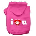 thumbnail image 6 of Pet Dog  Cat Hoodie Screen Printed, "I Love U", 6 of 10