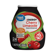 (2 pack) (2 Pack) Great Value Cherry Limeade Drink Enhancer, 1.62 fl oz
