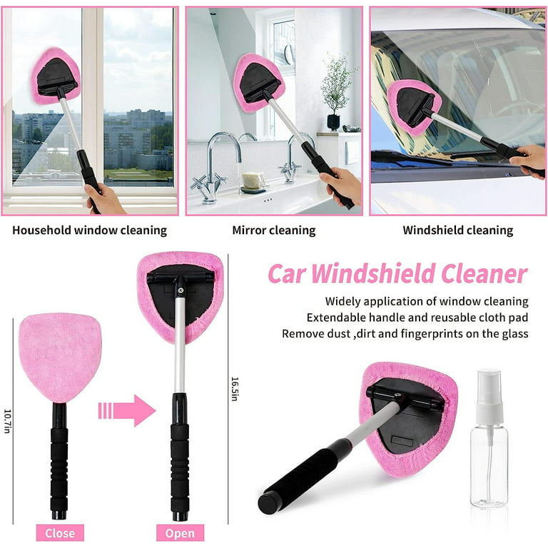 Vioview Car Detailing Kit Interior Cleaner, 17pcs Car Cleaning Supplies with High Power Portable Car Vacuum, Detailing Brush Set, Windshield Cleaner