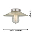 thumbnail image 2 of Innovations Lighting 213-BB-G1 Halophane 3 Light 41" Wide Linear Chandelier - Brushed, 2 of 2