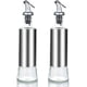 thumbnail image 1 of Aceitera con vertedor, dispensador de vinagre y aceite, botella de aceite de oliva, recipiente, acero inoxidable, 2 botellas de aceite de cocina (300ml*2) Vhermosa MZQ-1003-2, 1 of 4