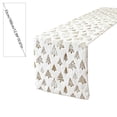 thumbnail image 5 of Merry Christmas Table Runner, Xmas Tree Table Decorations Backdrop for Home Kitchen Indoor Outdoor, Christmas Decorations, 70.86 x 12.99 in, White, 5 of 6