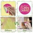 120pcs Birthday Themed Gold Foil Stickers Embossed Certificate Seals ...