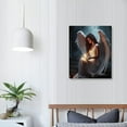 thumbnail image 3 of ONETECH White Angel Painting Angel Wings Poster Modern Black and White Pictures Praying Woman  Artwork Abstract Angel Painting Wings Canvas Wall Art Aesthetic Woman Posters 16x20in, 3 of 4