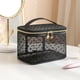 thumbnail image 4 of Bolsa de cosméticos de malla de lunares - Gran capacidad organizadora de viaje, 8,27x5,51x5,51 pulgadas, bolso transpirable de poliéster para maquillaje y artículos de aseo, 4 of 6